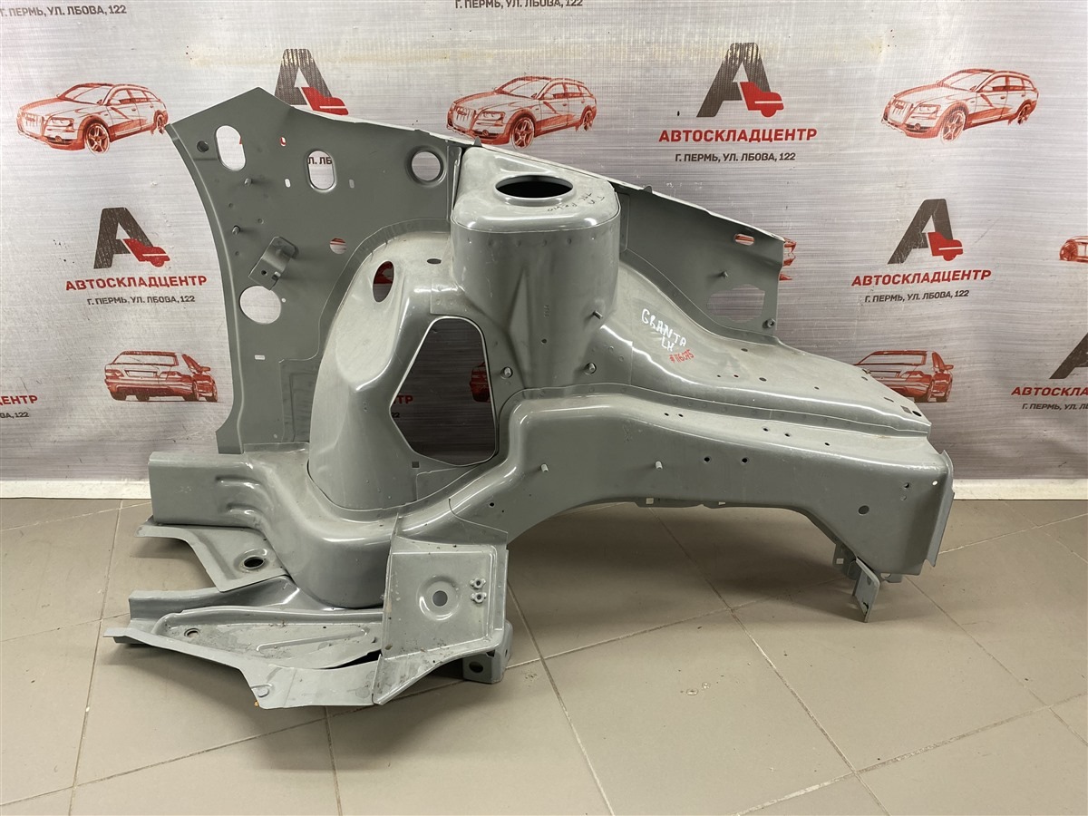 Лонжерон - в сборе с брызговиком LADA GRANTA передний левый (б/у)