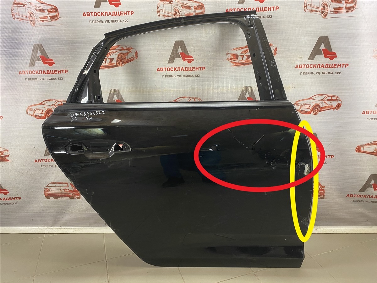 Дверь задняя правая AUDI A6 (C8) 2018-н.в. (б/у)