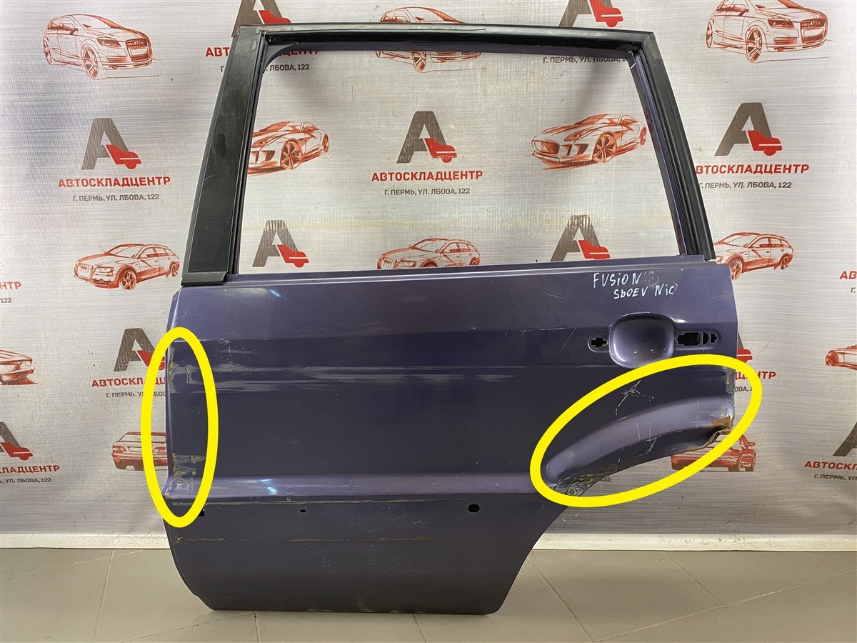 Дверь задняя левая FORD FUSION 2002-2012 (б/у)