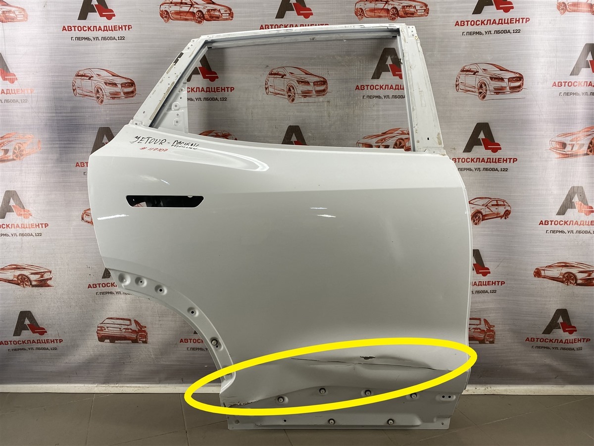 Дверь задняя правая JETOUR DASHING (2022-н.в.) (б/у)