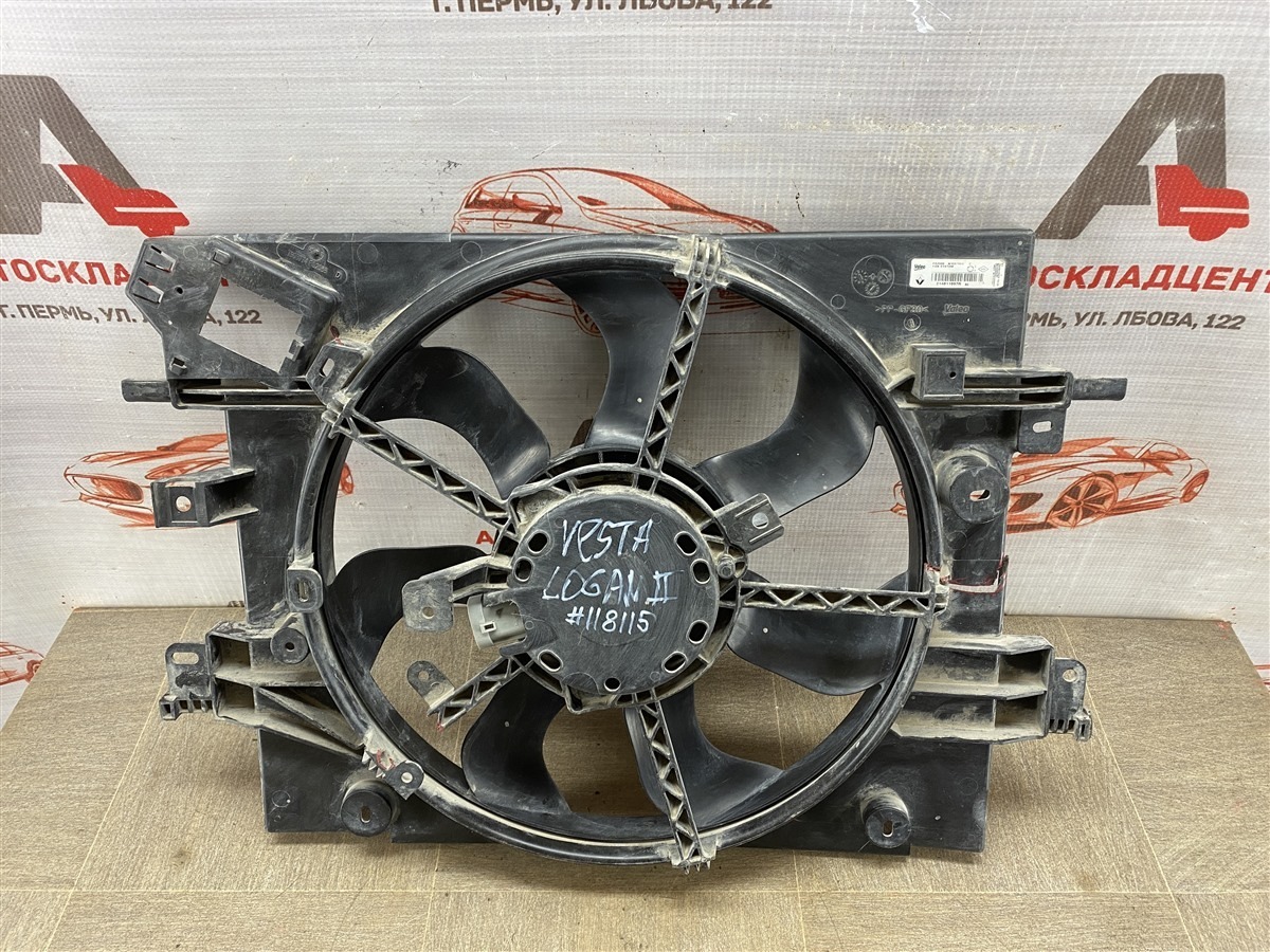 Диффузор радиатора охлаждения - в сборе RENAULT LOGAN (2014-н.в.) (б/у)