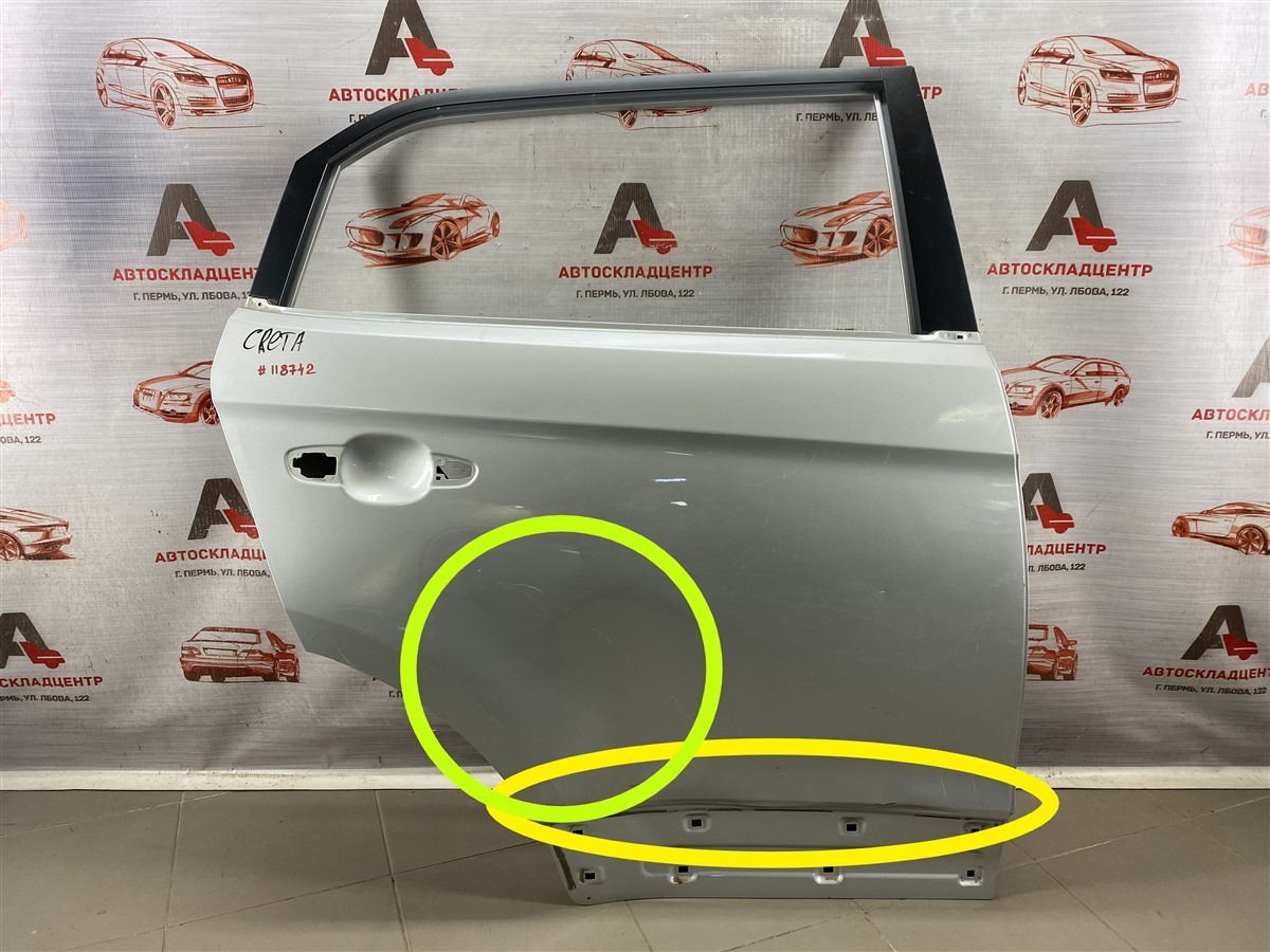 Дверь задняя правая HYUNDAI CRETA (2015-н.в.) (б/у)