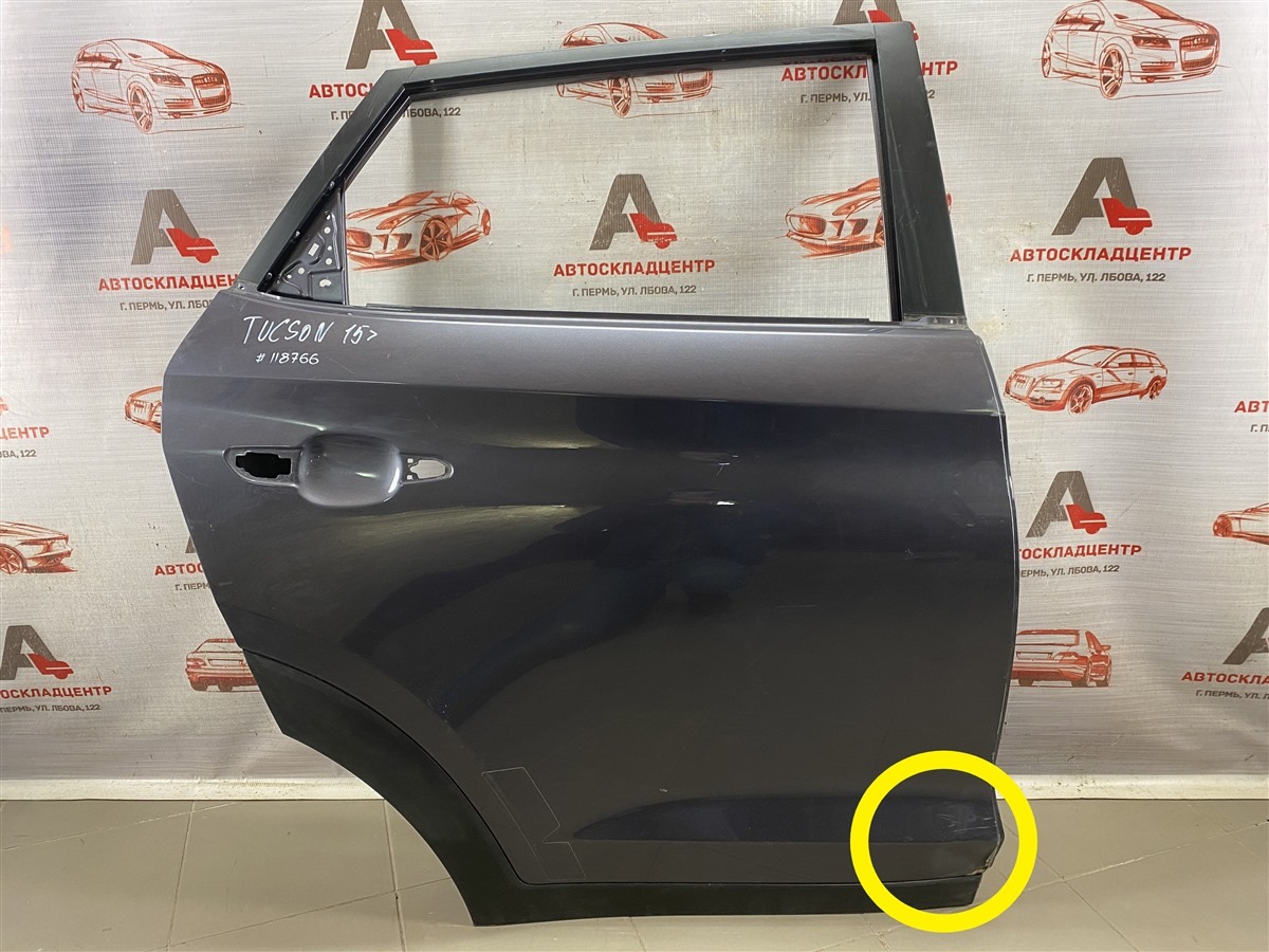 Дверь задняя правая HYUNDAI TUCSON (2015-н.в.) (б/у)