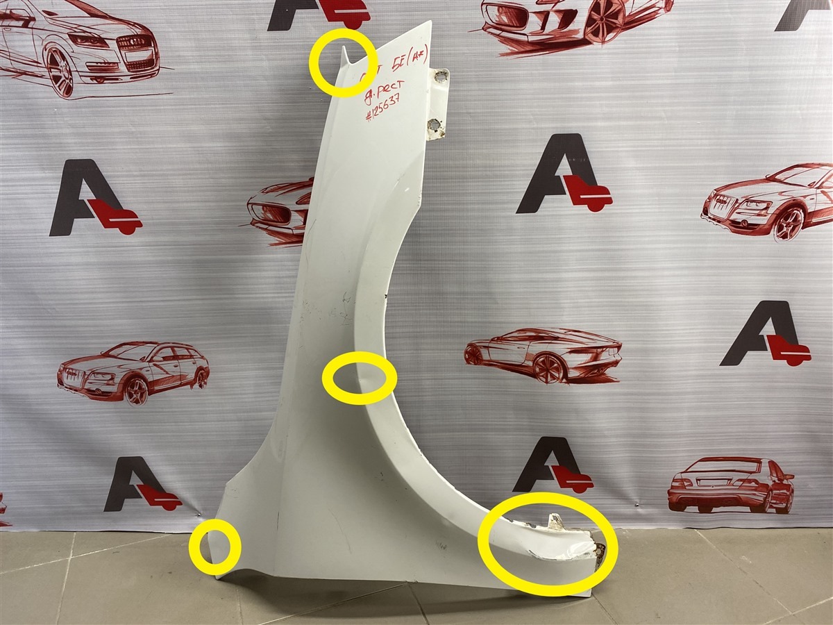 Крыло переднее правое SKODA OCTAVIA (2012-2020) 2012-2017 5E0 821 106 A Б/У