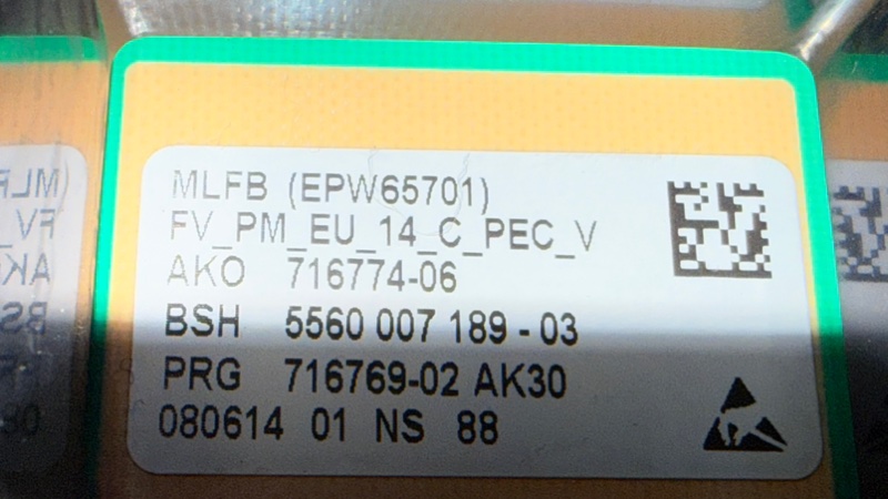 Модуль управления (эбу) стиральной машины Bosch WLF 20261 (б/у) Модуль управления (эбу) стиральной машины Bosch WLF 20261 (б/у)