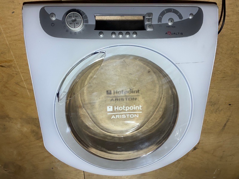 Люк (в сборе) стиральной машины Hotpoint-Ariston WDD 8640 B (б/у)