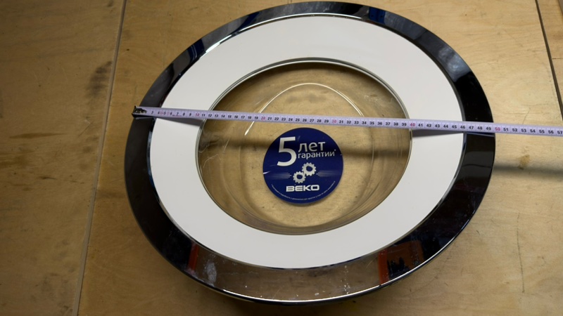 Люк (в сборе) стиральной машины Beko MVY 69021 MW1 (б/у)