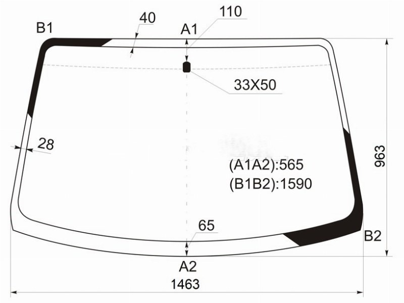 Стекло лобовое переднее MAZDA Bongo Friendee SGLR S09A63900A новая