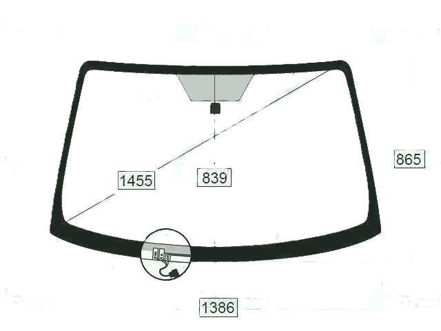 Стекло лобовое переднее TOYOTA RUSH J210E 56101-B4010 новая