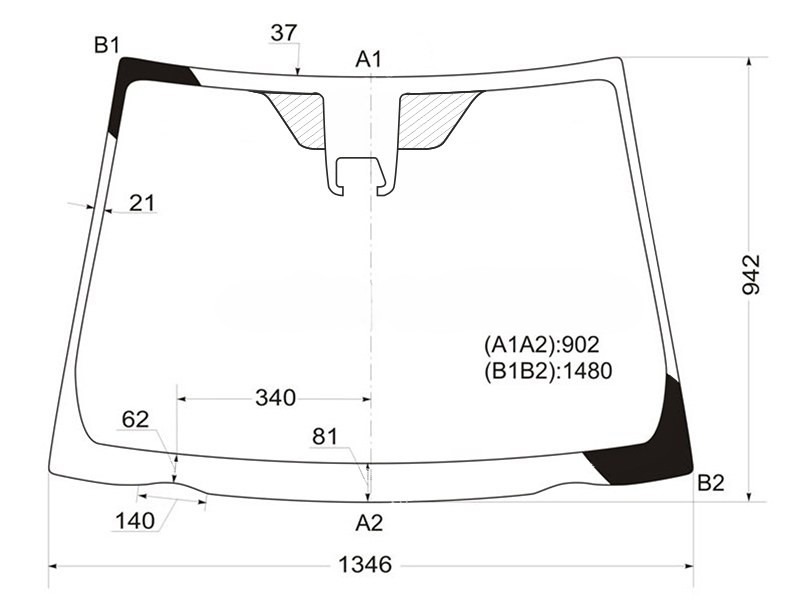 Стекло лобовое переднее TOYOTA Vitz NSP135 5610152B60 новая