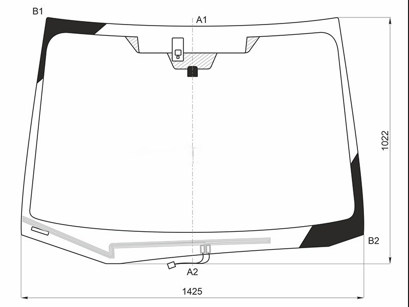 Стекло лобовое SUBARU Levorg VM4 65009-AJ320 новая