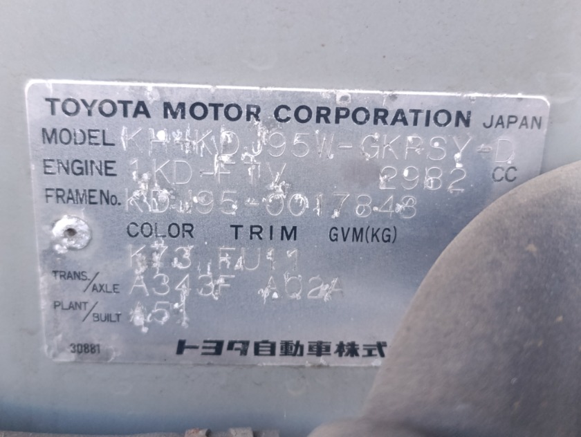 Кузов Land Cruiser Prado 2001 KDJ95 1KDFTV