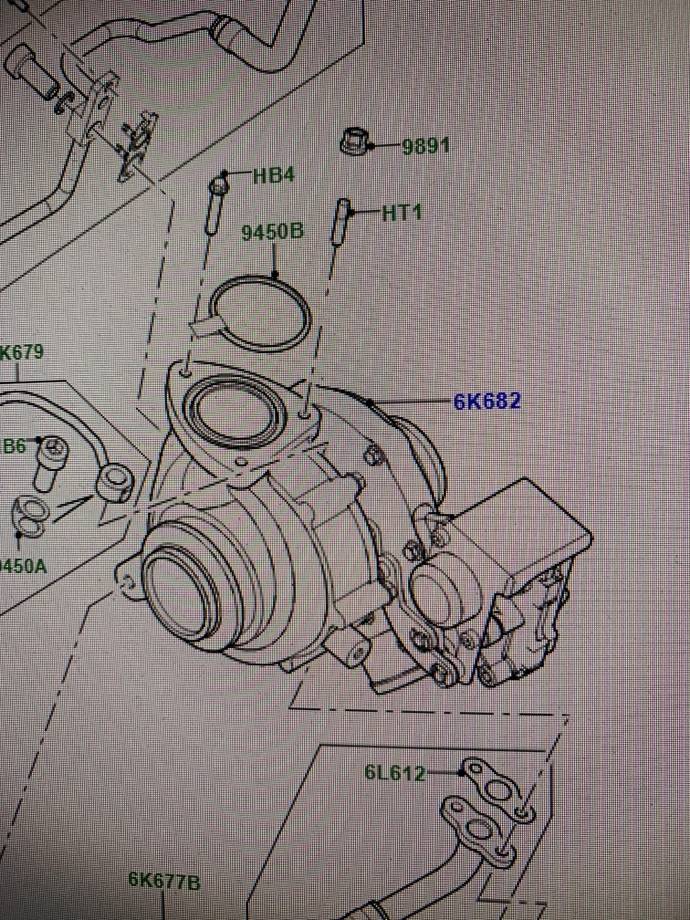 Турбина Land Rover Freelander 2 2013 L359 224DT LR065511 Б/У