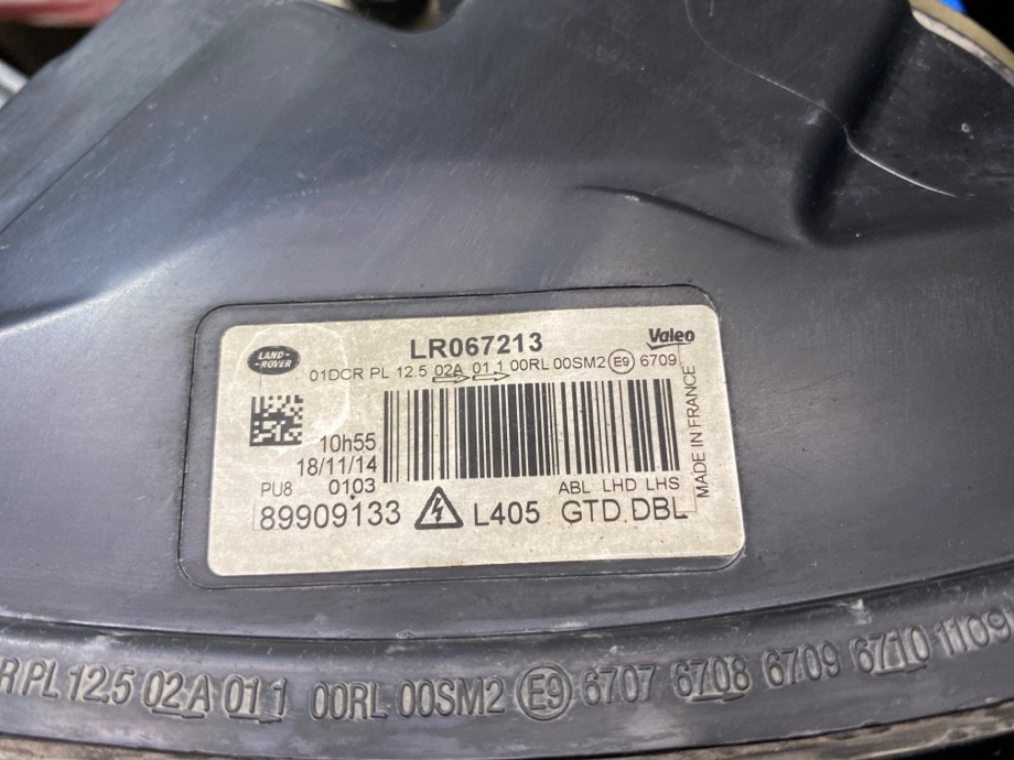 Фара передняя левая Range Rover 2012 L405 306DT