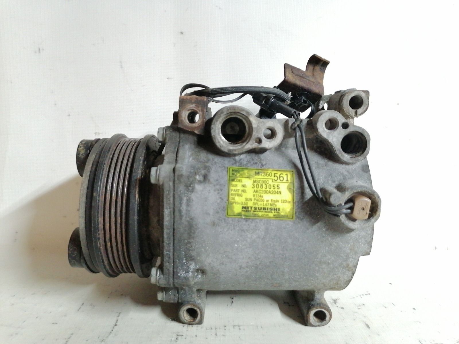 Компрессор кондиционера Mitsubishi Lancer CM2A 4G15 1999 (б/у)