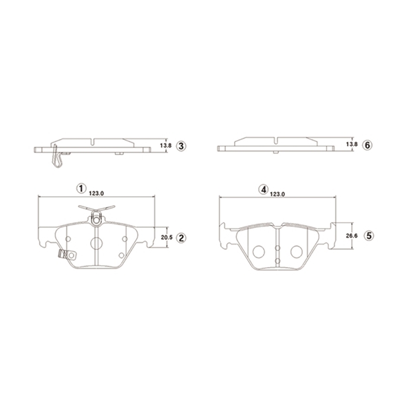 Колодки тормозные дисковые задние Forester SK