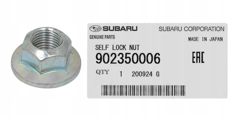 Гайка Развального Болта Subaru Forester SF5 902350006 новая