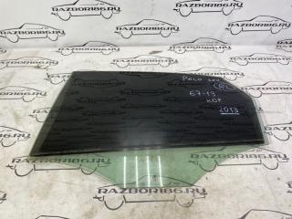 Стекло двери заднее левое Volkswagen Polo 2013