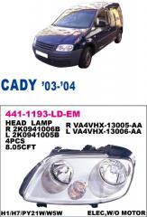 Фара правая Volkswagen Touran 2003-2015