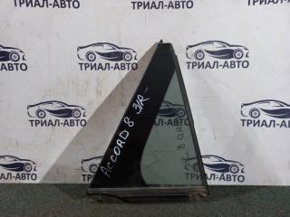 Запчасть стекло двери форточка заднее правое Honda Accord 2008-2011