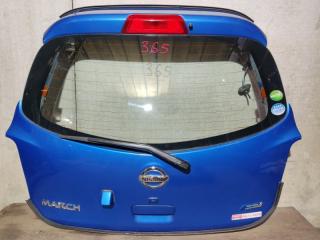 Запчасть Дверь 5-я  NISSAN MARCH  Контрактный Цвет: Синий B51   Дворник, подогрев, камера, петли