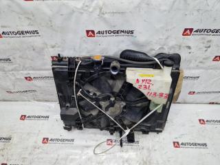 Радиатор основной NISSAN WINGROAD NY12 HR15DE AT 4 ракурс