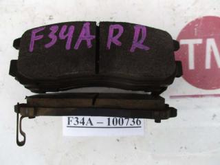 Тормозные колодки задние MITSUBISHI DIAMANTE F34A 6A13 2 ракурс