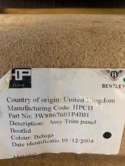 Обшивка крышки багажника CONTINENTAL (2003-2011) GT