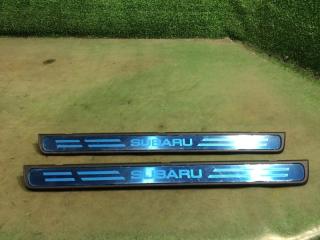 Накладка на порог салона Subaru Impreza 2011