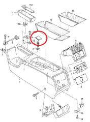 Крышка бардачка Audi 100 1991