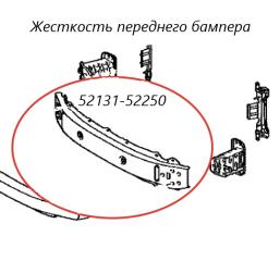 Жесткость бампера передний Toyota Ractis 2011 контрактная Жесткость бампера передний Toyota Ractis 2011