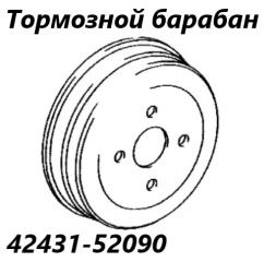 Фото запчасти барабан тормозной задний Toyota Ractis 2007 контрактная запчасть Запчасть барабан тормозной задний Toyota Ractis 2007