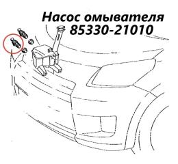Фото запчасти насос омывателя Toyota Ist 2007 контрактная запчасть Запчасть насос омывателя Toyota Ist 2007