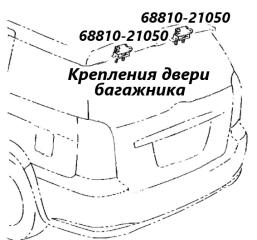 Петля двери багажника Toyota Wish 2005 контрактная Петля двери багажника Toyota Wish 2005