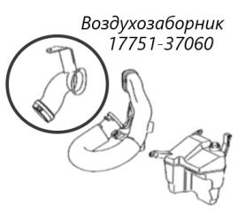 Воздухозаборник Toyota Corolla Fielder 2008