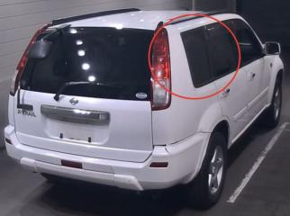 Стекло собачника правое Nissan X-Trail 2001 контрактная Стекло собачника правое Nissan X-Trail 2001