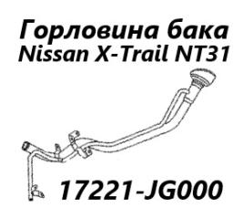Горловина топливного бака Nissan X-Trail 2009