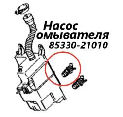 Фото запчасти насос омывателя Toyota Harrier 2004 контрактная запчасть Запчасть насос омывателя Toyota Harrier 2004
