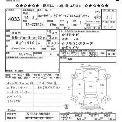 Катушка зажигания Corolla 2002 ZZE124 1ZZ-FE