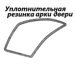Уплотнитель на арку боковой двери передний левый Toyota Cami 2004