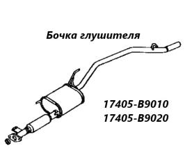 Бочка глушителя Toyota Cami 1999