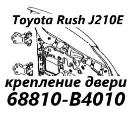 Петля двери багажника Toyota Rush 2007 контрактная Петля двери багажника Toyota Rush 2007