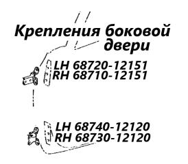 Запчасть петля двери передняя левая Toyota Corolla Rumion 2012