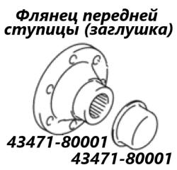 Фланец передней ступицы (заглушка) передний Suzuki Grand Escudo 2004