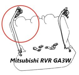 Ремень безопасности задний правый Mitsubishi RVR 2010