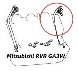 Ремень безопасности задний левый Mitsubishi RVR 2010
