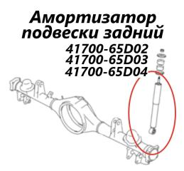 Амортизатор подвески задний Suzuki Escudo 2006