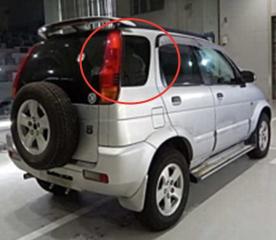 Стекло собачника правое Daihatsu Terios 1999