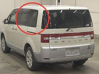 Запчасть стекло собачника левое Mitsubishi Delica D:5 2007