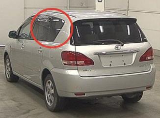 Фото запчасти стекло собачника левое Toyota Ipsum 2001 контрактная запчасть Запчасть стекло собачника левое Toyota Ipsum 2001